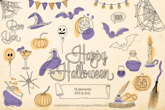 Download Halloween SVG Sign Bundle Spooky Clipart - Spooky Collection