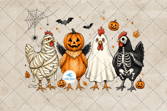 Download Spooky Halloween Chicken Png - Spooky Collection