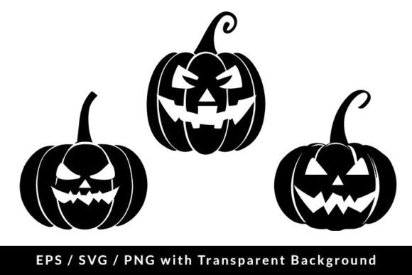 Download Halloween Pumpkin Silhouette SVG/EPS/PNG - Premium Resources