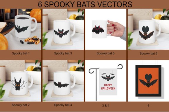 Download 6 Spooky Bats Halloween Vectors and Png - Spooky Collection
