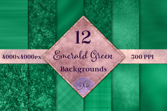 Download Emerald Green Backgrounds - 12 Image Set - Emerald Collection