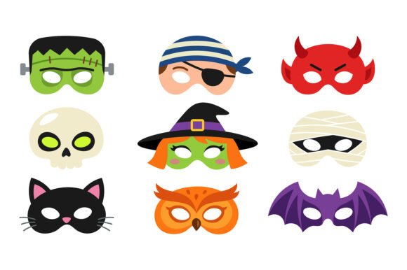 Download Halloween Masks with Spooky Costume Face - Spooky Collection