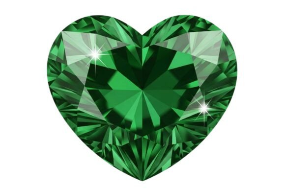 Download Emerald Heart Diamond Illustration - Emerald Collection